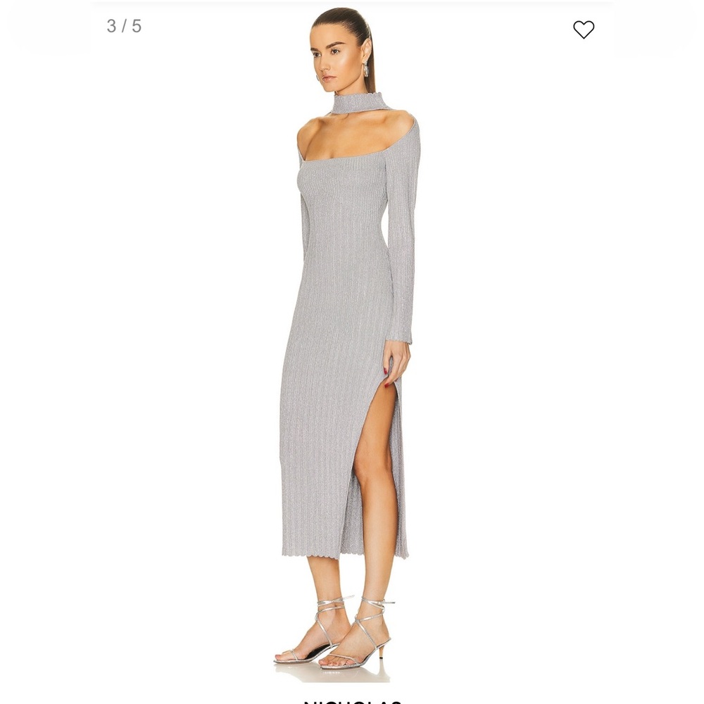 Nicholas Aksel Reverse Halter Midi Dress